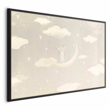 Artgeist Poster - Miš na Mjesecu