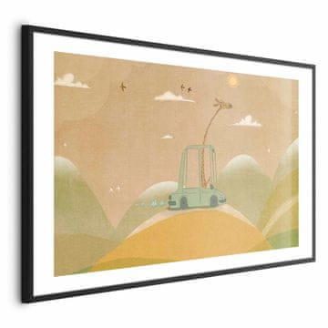 Artgeist Poster - Putujuća žirafa