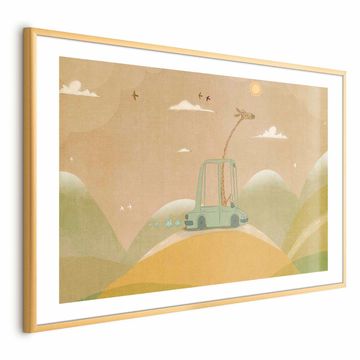 Artgeist Poster - Putujuća žirafa