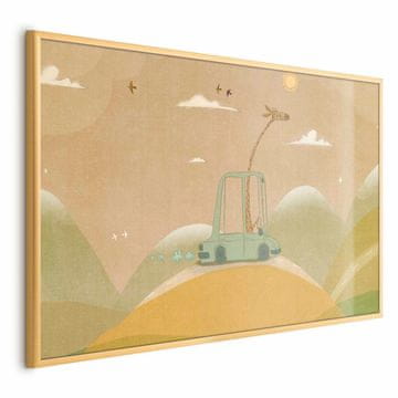Artgeist Poster - Putujuća žirafa