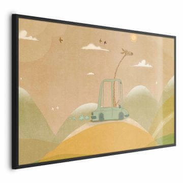Artgeist Poster - Putujuća žirafa