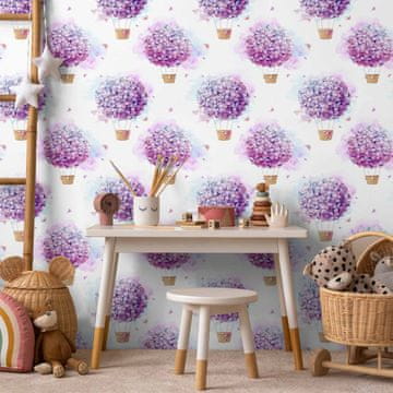 Artgeist Tapeta - Baloni s cvijećem