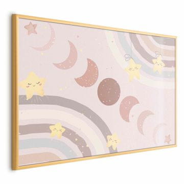 Artgeist Poster - Mjesečeve mijene s dugom
