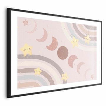Artgeist Poster - Mjesečeve mijene s dugom