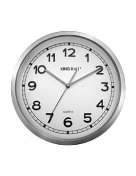 KINGHoff Čelični zidni sat 34 cm s tekućim mehanizmom Lumarko!