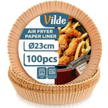 Vilde Papirnati uložak za fritezu okruglu 23 cm 100 kom 279051