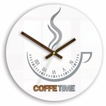 Zidni sat Coffee Time II Bijeli Lumarko!