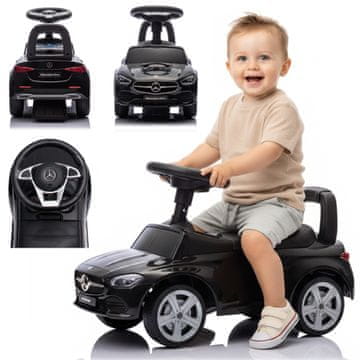 Pchacz hodalica za djecu Mercedes C-Class crni, Sun Baby