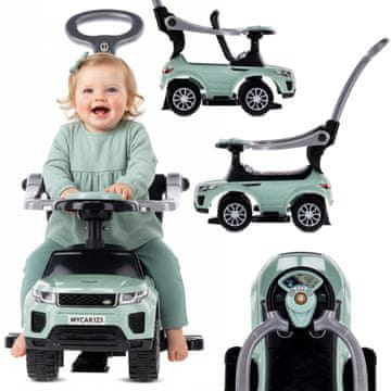 Jeździk za djecu s ručicom i obujmicom sportski auto salkvija sun baby