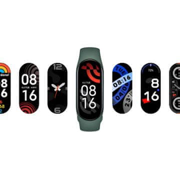 éS M7 Smart Band 7 crna s praćenjem otkucaja srca i koraka