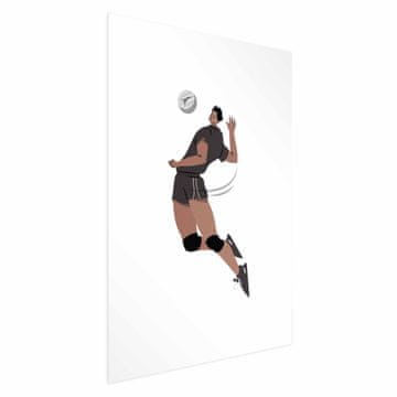 Artgeist Poster - Odbojkaš na svijetloj pozadini - ilustracija