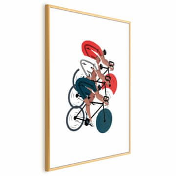 Artgeist Poster - Olimpijske igre - biciklistička utrka