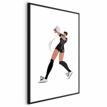 Artgeist Poster - Ilustracija - igrač odbojkaške ekipe