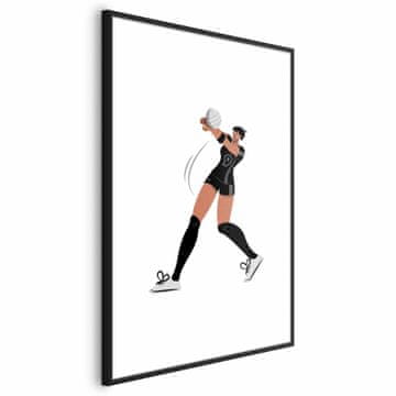Artgeist Poster - Ilustracija - igrač odbojkaške ekipe