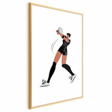 Artgeist Poster - Ilustracija - igrač odbojkaške ekipe