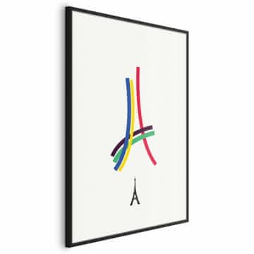 Artgeist Poster - Eiffelov toranj - šarene grafike - apstraktno