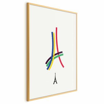Artgeist Poster - Eiffelov toranj - šarene grafike - apstraktno