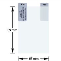 It 2 kom. zaštitna folija za telefon pametni telefon GPS 89x67mm 8.9x6.7cm 4:3