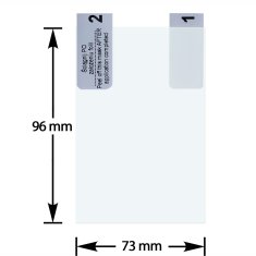 It 2 kom. zaštitna folija za telefon pametni telefon GPS 96x73mm 9.6x7.3cm 4:3