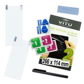 It 2 x Zaštitna folija za tablet s e-čitačem 266x114 mm 26,6 x 11,4 cm 11,4"