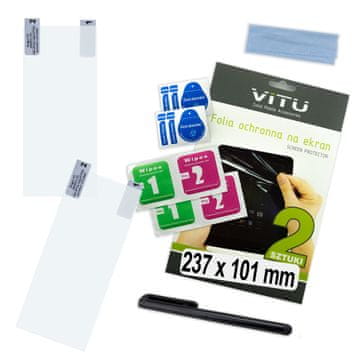It 2 x Zaštitna folija za tablet s e-čitačem 237x101 mm 23,7 x 10,1 cm 10,1"