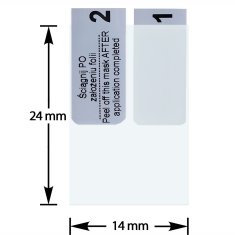 It 2 komada zaštitne folije 24x14 mm 2,4x1,4 cm 1,1" za pametni sat
