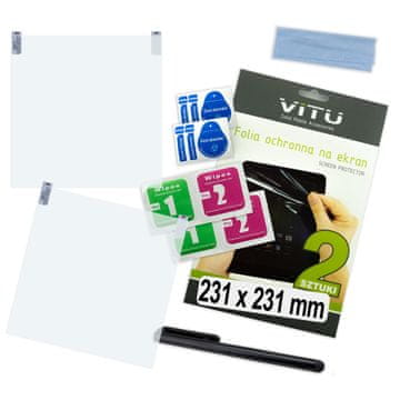It 2 x Zaštitna folija za kvadratni tablet: 231 mm 23,1 cm 12,9" Poljska marka