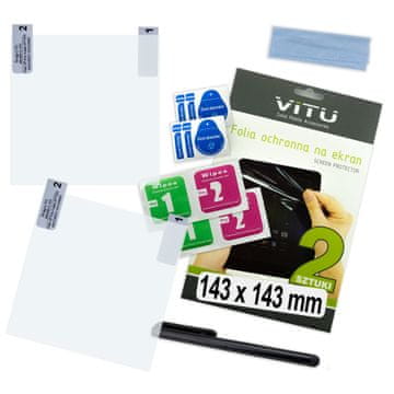It 2 kom. Zaštitna folija 143 mm 14,3 cm 8" kvadratna za tablet kvadratna 1:1