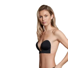Bye Bra Bešavni grudnjak U-stila C košarica, crni