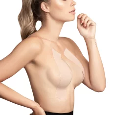 Bye Bra - Dvostrana traka za tijelo 5 cm bež