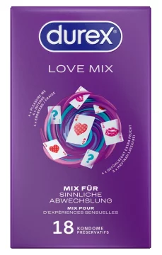 Durex Love Mix Pack - 5x8 kondoma s različitim vrstama gumica