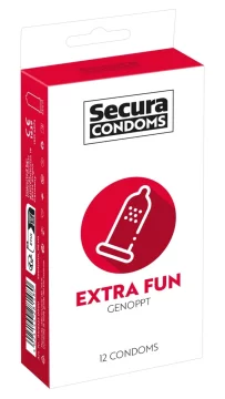 Extra Fun - Kondomi sa stimulirajućim točkicama, kutija od 12 komada