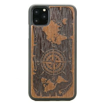 bewood Drvena maskica za iPhone 11 PRO MAX RUŽA VJETROVA MERBAU