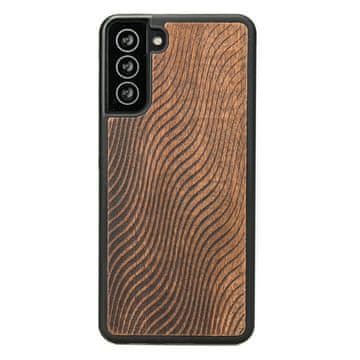 bewood Drvena futrola za Samsung Galaxy S21 WAVES MERBAU