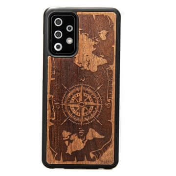 bewood Drvena futrola za Samsung Galaxy A52/A52s 5G RUŽA VJETROVA MERBAU