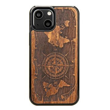 bewood Drvena futrola za iPhone 13 Mini RUŽA VJETROVA MERBAU