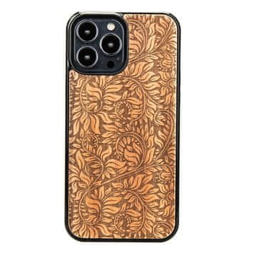 bewood Drvena maskica s motivom lišća jablane za iPhone 13 Pro Max