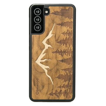 bewood Drvena futrola za Samsung Galaxy S21 FE MOUNTAINS IMBUIA