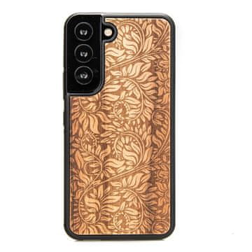 bewood Drvena maskica s motivom lišća jablane za Samsung Galaxy S22