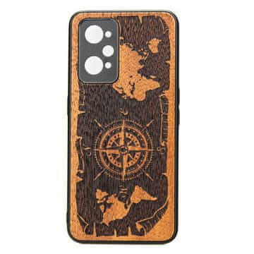 bewood Drveno kućište za Realme GT 2 / GT Neo 2 / GT Neo 3T, WIND ROSE MERBAU