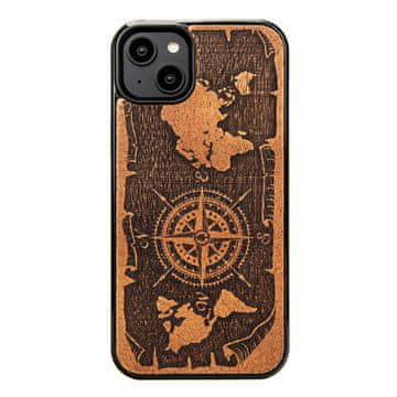 bewood drvena maskica za iPhone 14 Plus RUŽA VJETROVA MERBAU