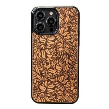 bewood Drvena maskica za iPhone 14 Pro Max s motivom lišća jabuke
