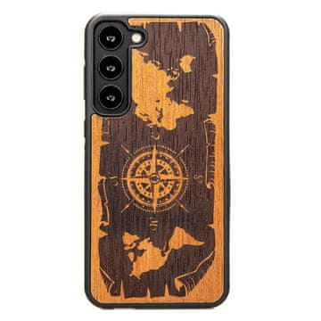 bewood drvena maskica za Samsung Galaxy S23 Plus RUŽA VJETROVA MERBAU