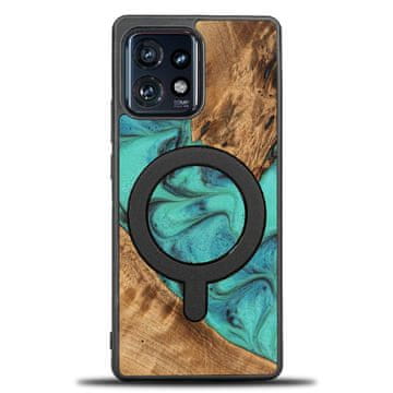 bewood jedinstvena maskica za Motorola Edge 40 Pro - tirkizna s MagSafeom