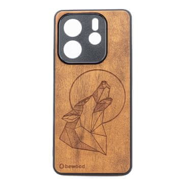 bewood Drvena maskica za Xiaomi Redmi Note 14 5G WOLF IMBUIA