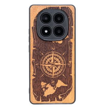 bewood Drvena futrola za Xiaomi Redmi Note 14 Pro 5G RUŽA VJETROVA MERBAU