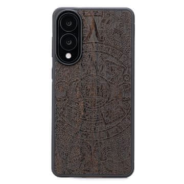bewood Drvena maskica za Samsung Galaxy S25 Edge s astečkim kalendarom i Zirkotom