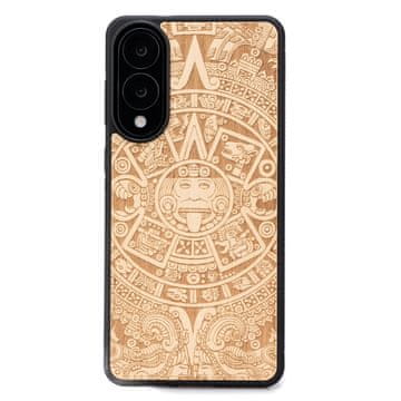 bewood Drvena maskica za Samsung Galaxy S25 Edge s astečkim kalendarom i anjegre