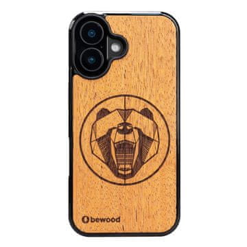 bewood drvena futrola za iPhone 16 s motivom medvjeda merbaua