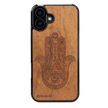 bewood Drvena maska za iPhone 16 Plus HAMSA IMBUIA